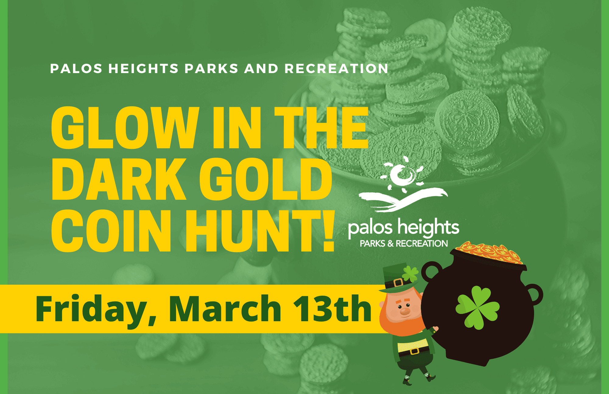 Glow in the Dark gold coin hunt!