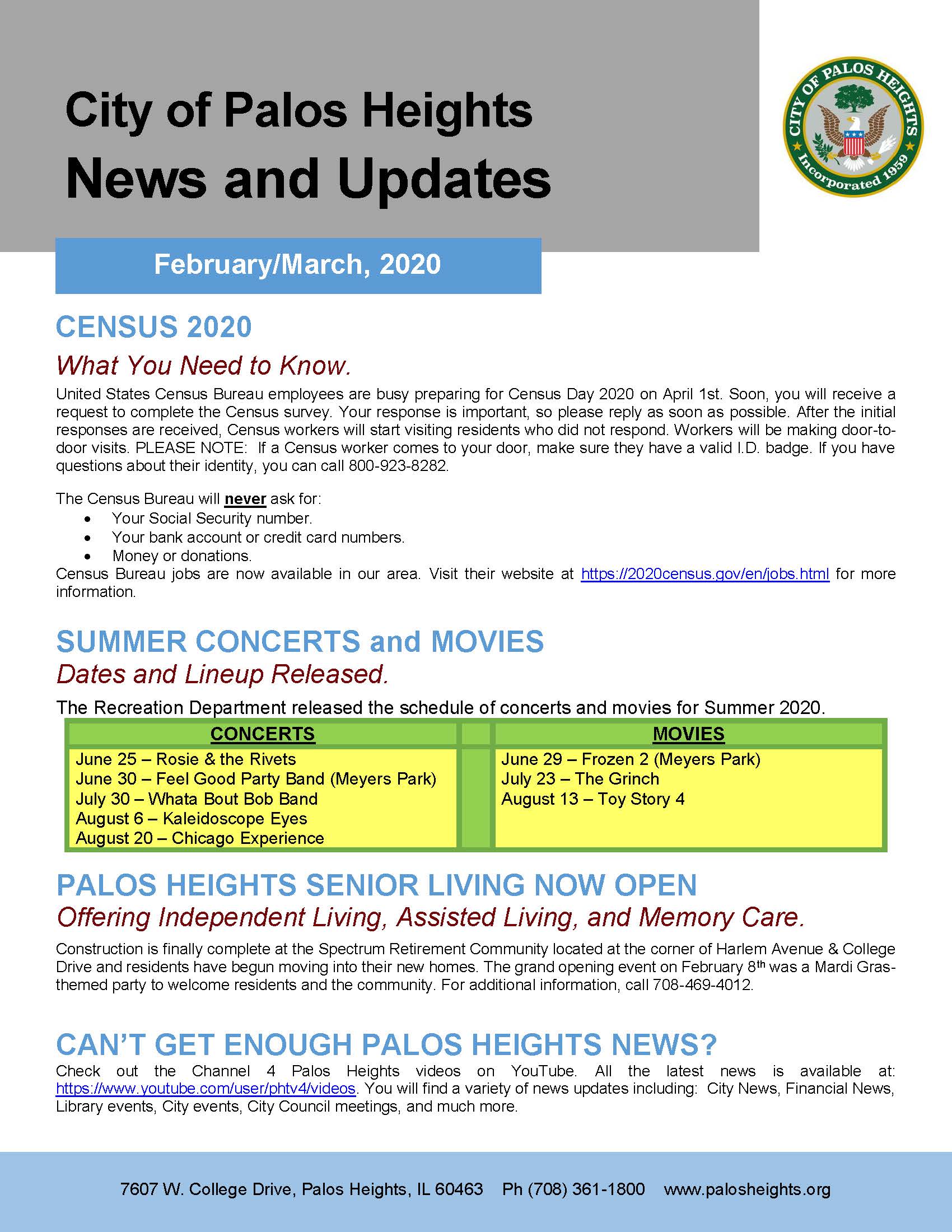 News Update February-March 2020